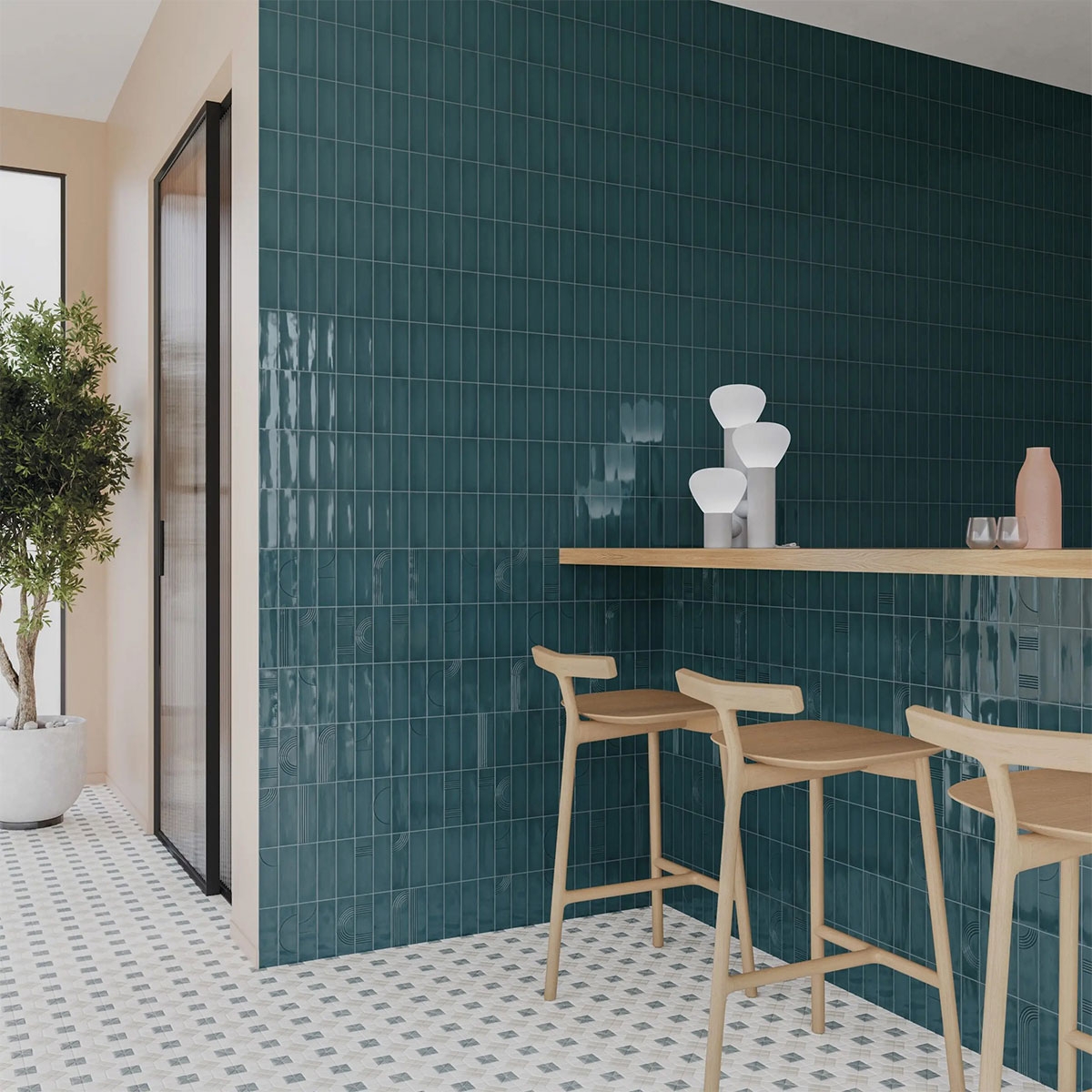 Interior con revestimiento Glow Midnight Blue 5,2x16