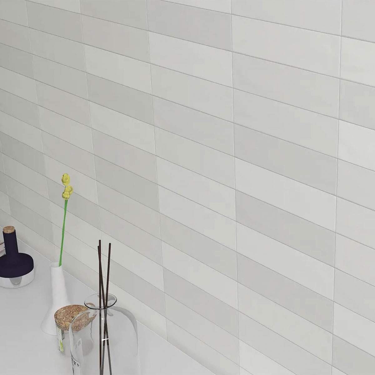 Intérieur avec revêtement Gradient White 7,5x30