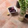 Interior with Mestizaje Chateau Lines Cotto 18.5x18.5 pavement (Box 0.41m2)