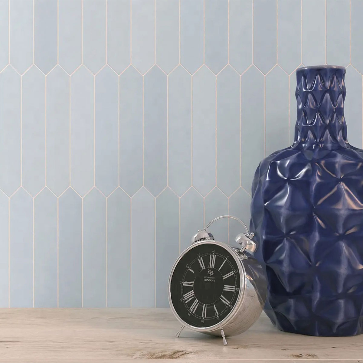 Intérieur avec revêtement Dégradé Crayon Blue 4.3x24.3