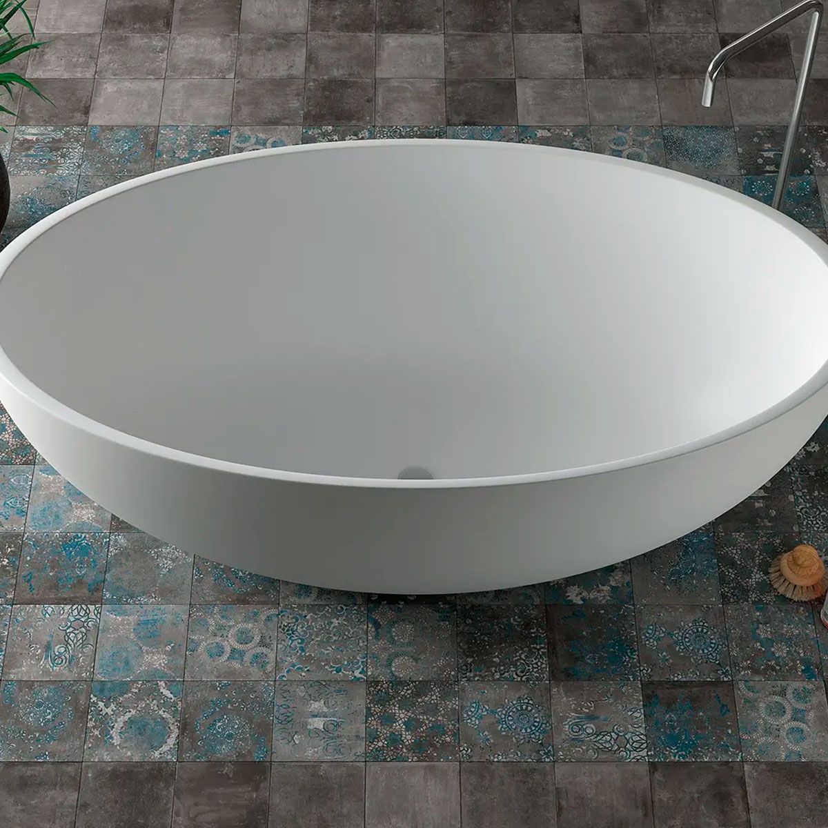 Mestizaje Chateau Graphite 18.5x18.5 Bathroom with Pavement (Box 0.41m2)