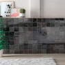 Interior com revestimento Zellige Decor Graphite Mysticte 12.5x12.5 (Box 0.42m2)