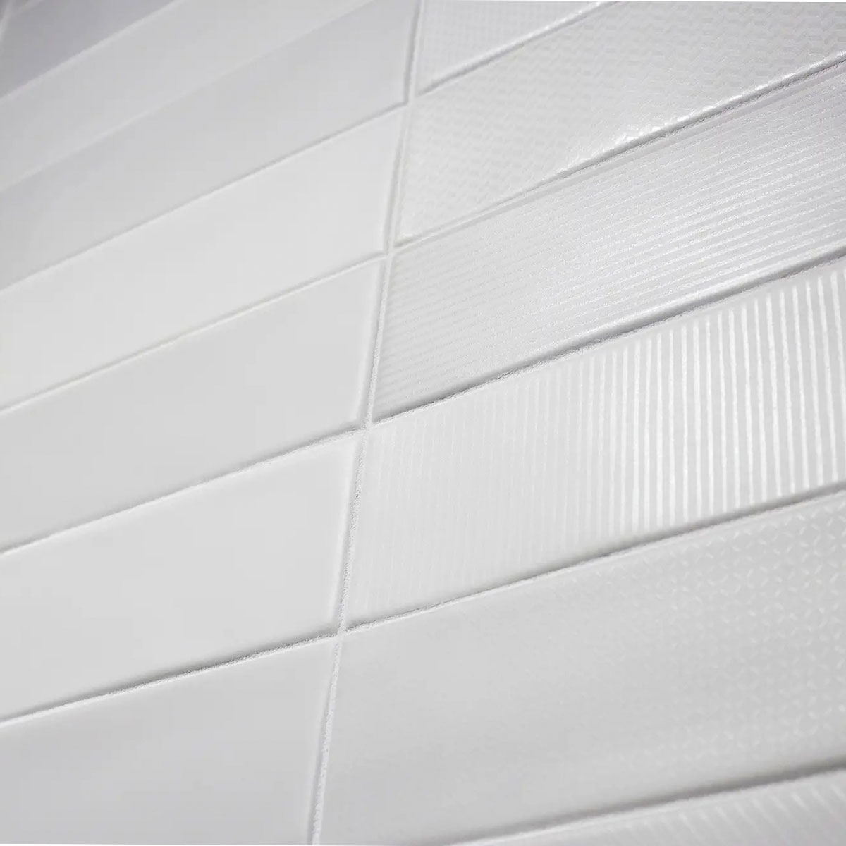 Interior con revestimiento Gradient Decor White 7,5x30