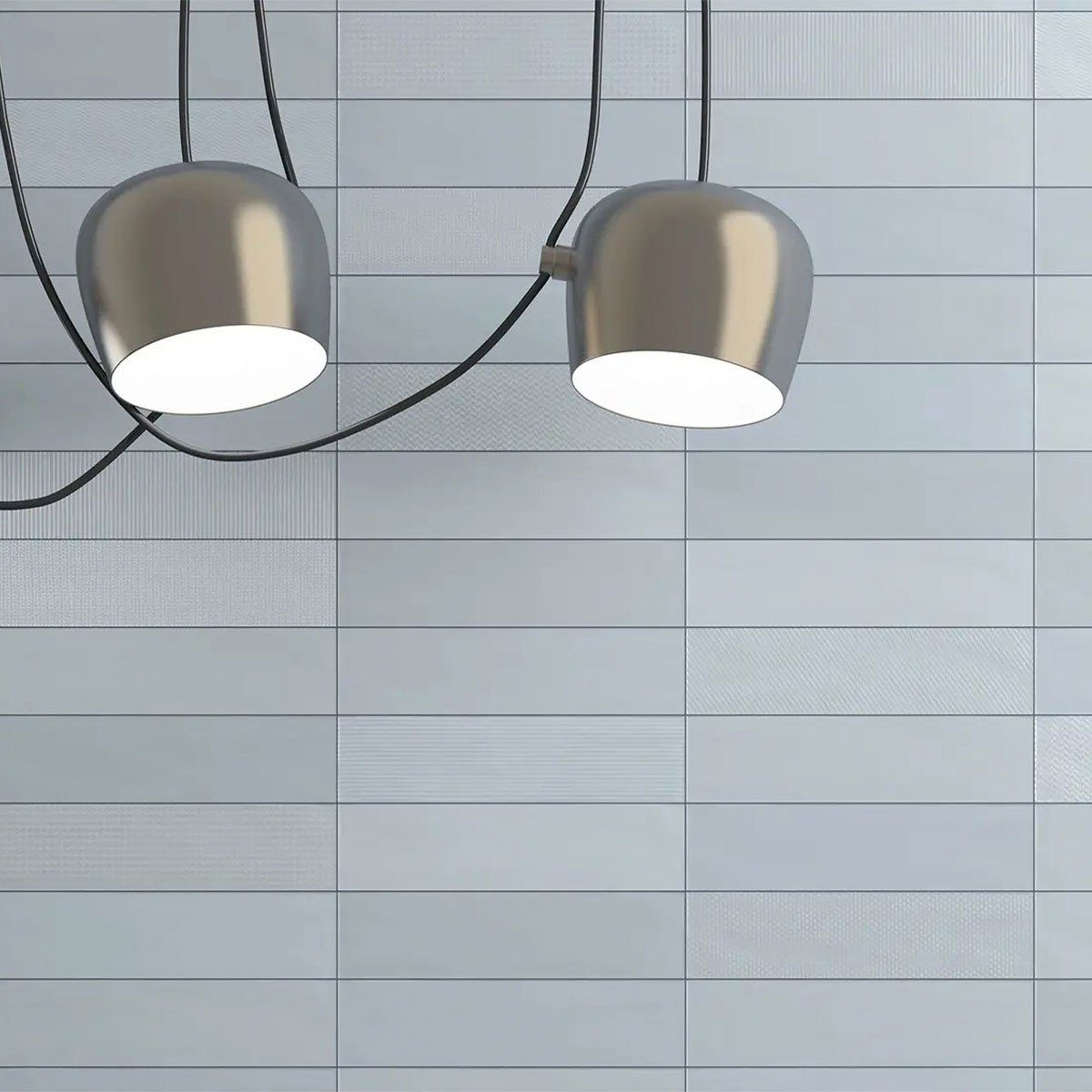 Interior con revestimiento Gradient Decor Blue 7,5x30