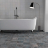 Mestizaje Chateau Graphite Antique 18.5x18.5 Salle de bain avec dallage (Boîte 0.41m2)