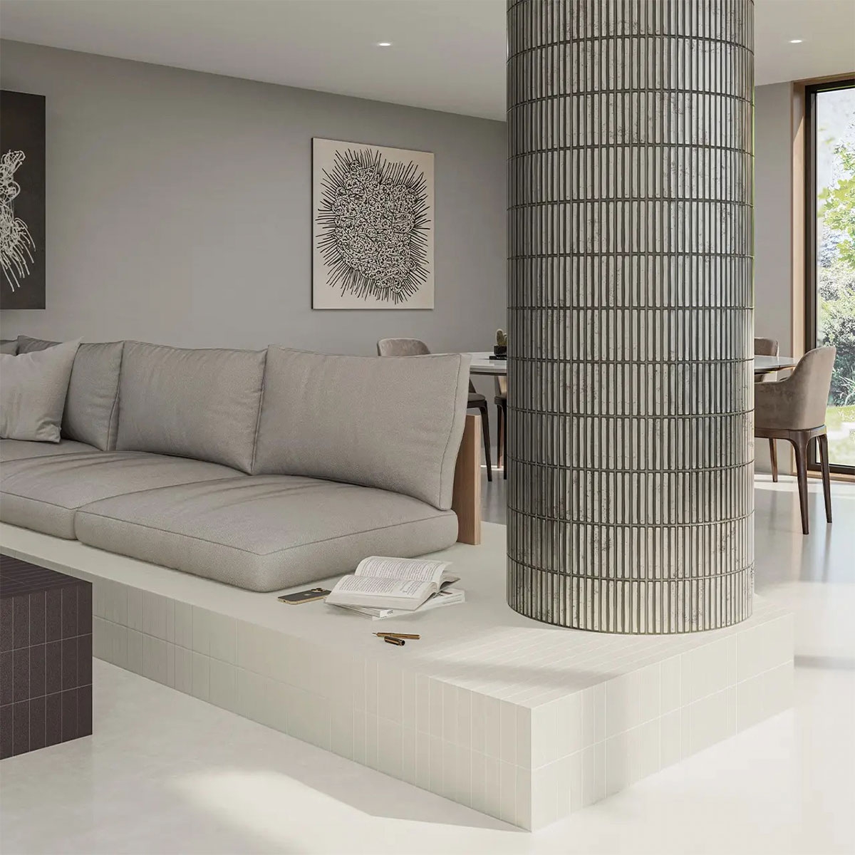 Interior con revestimiento LC Bars Silver 11,6x11,6