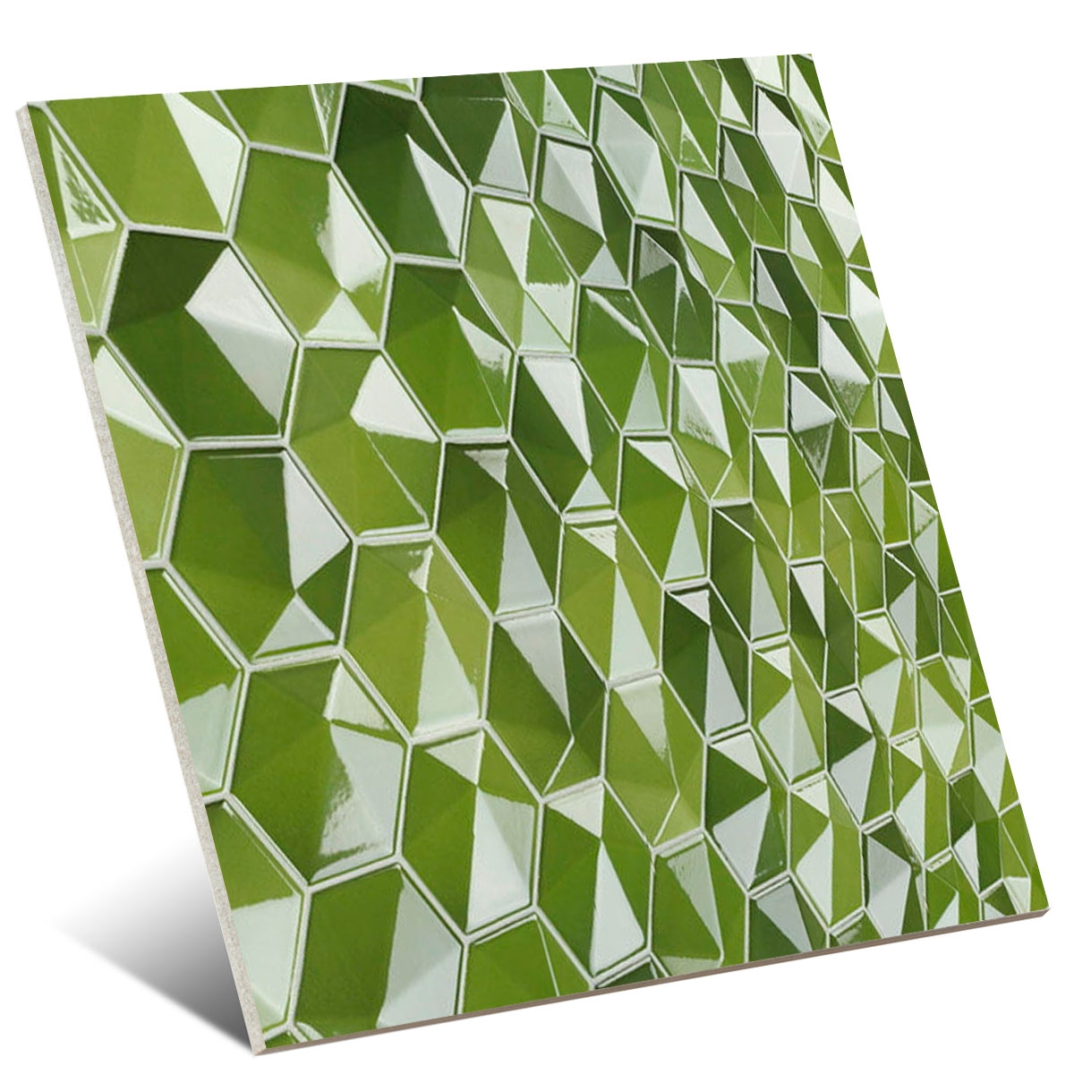 3D Hex Green Mix 34x32.6 (Caixa 0.89m2)
