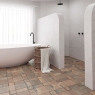 Bathroom with Roots L Rust Non-slip flooring 22x22 (Box 0.72m2)
