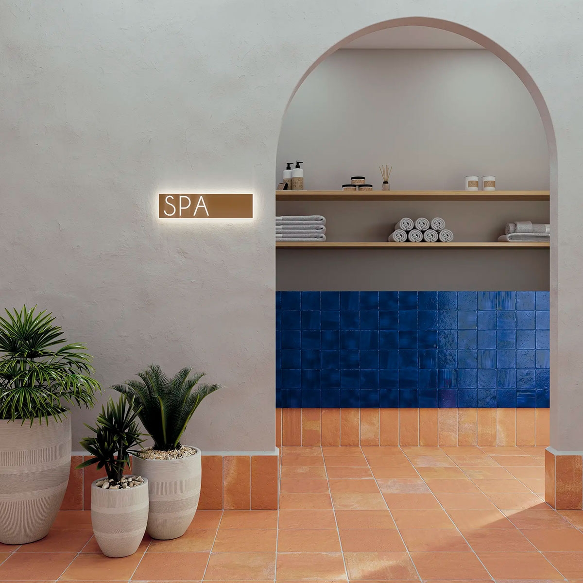 Interior with Roots M Cotto Non-slip coating 11x22 (Box 0.72m2)