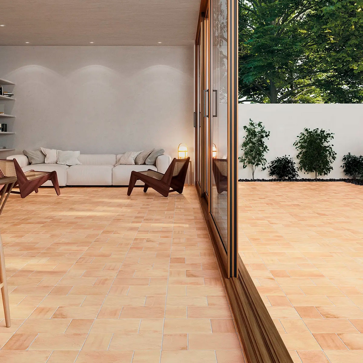 Exterior and interior with Roots S Sand Non-slip pavement 11x11 (Box 0.36m2)
