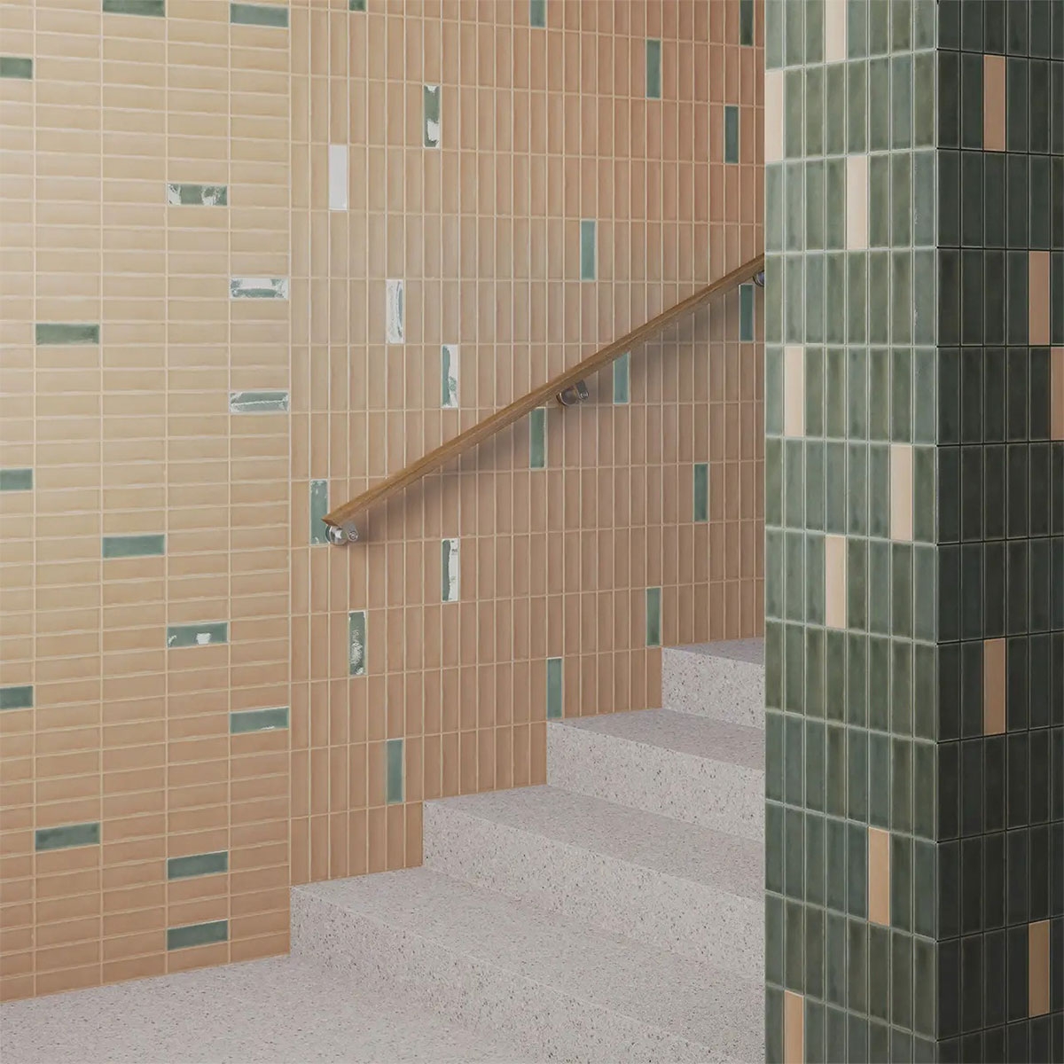 Interior com revestimento Skin Biscuit 4x12.5