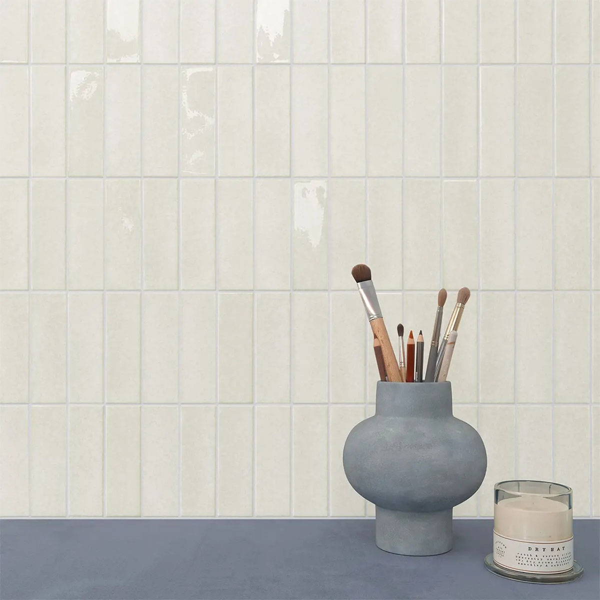 Interior con revestimiento Skin White Brillo 4x12,5