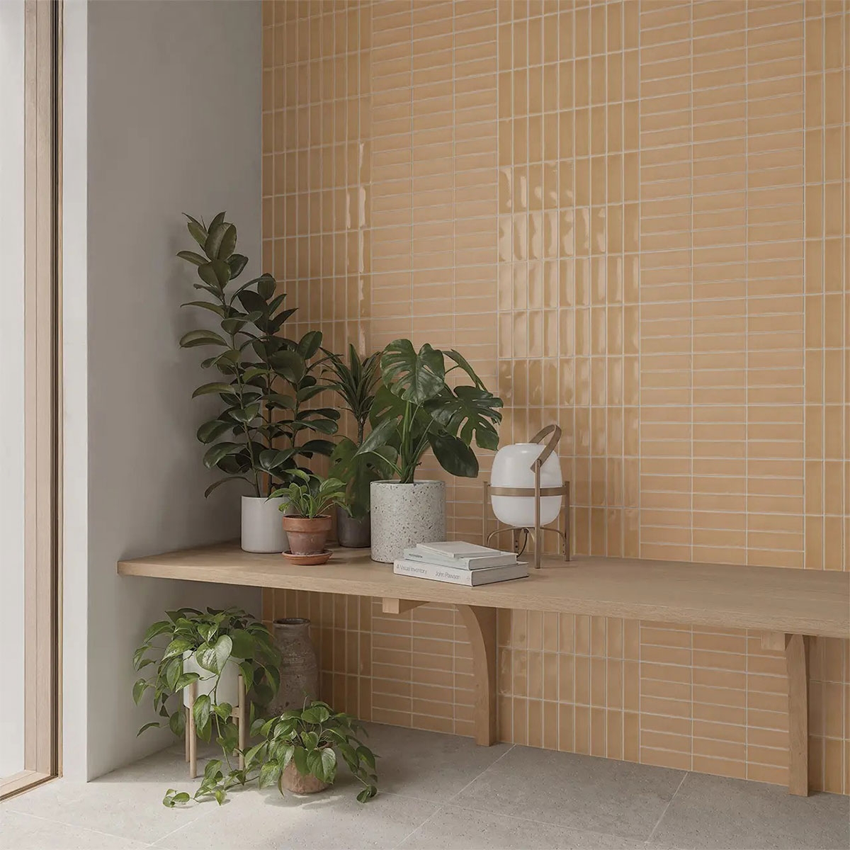 Interior com revestimento Skin Biscuit Gloss 4x12.5