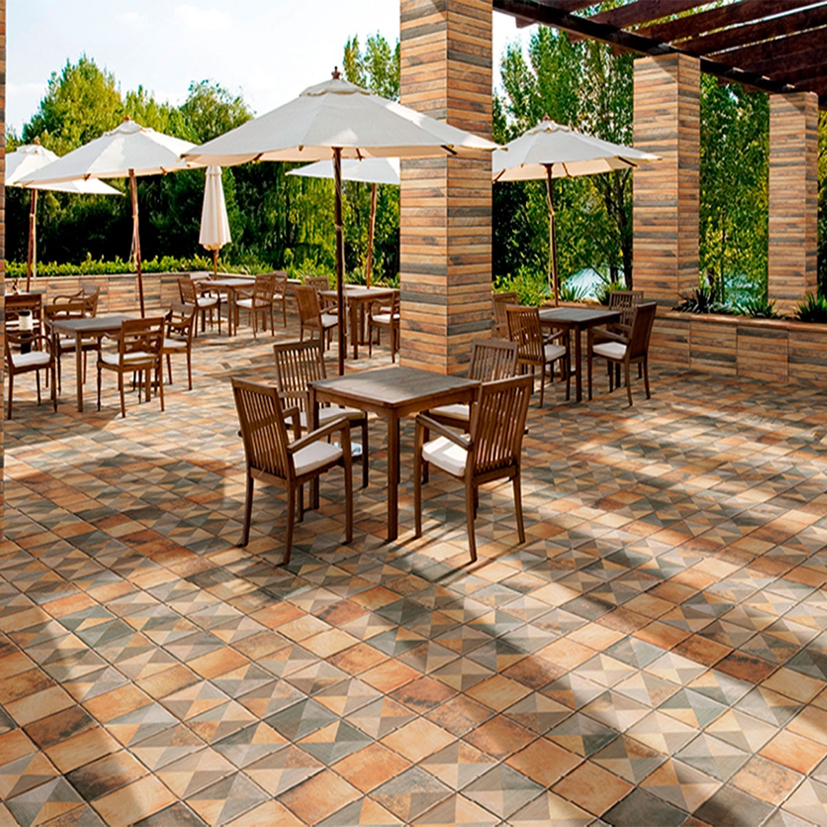 Ambient with Tech Land Fire Non-Slip 22.5x22.5