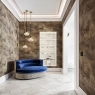 Chambre avec corniche C395 2000 x 31 x 155