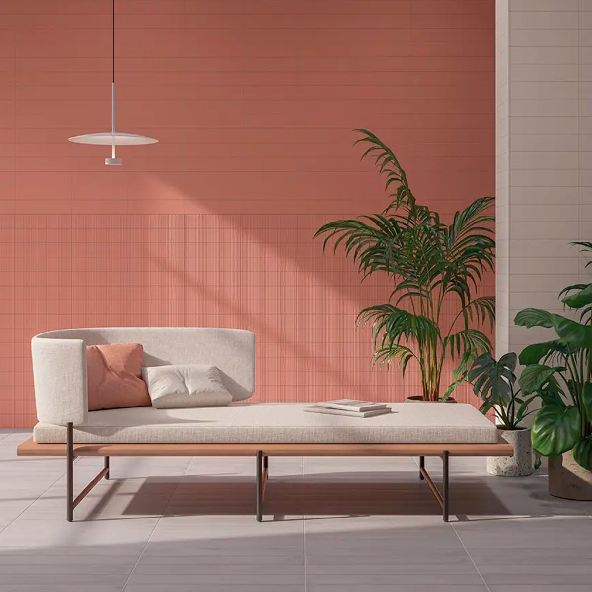 Intérieur avec revêtement Twin Peaks Plain XL Cotto 7.5x30 (Boîte 0.51m2)