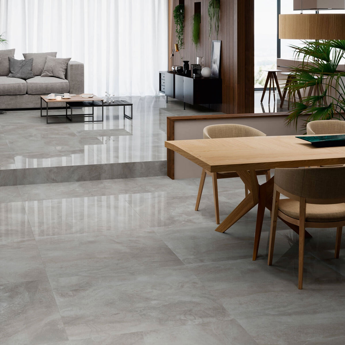 Interior with Nilo pavement 1846 Moon 98x98