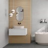 Salle de bain avec revêtement en chêne Tripoli Ordesa 33.3x100 (Boîte 2 m2)