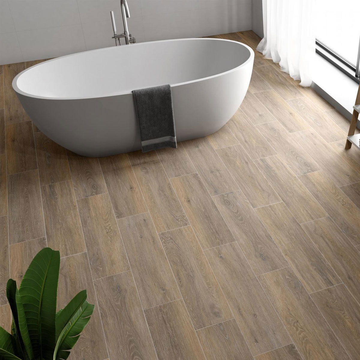 Interior with Tripoli Snow 30x60 flooring