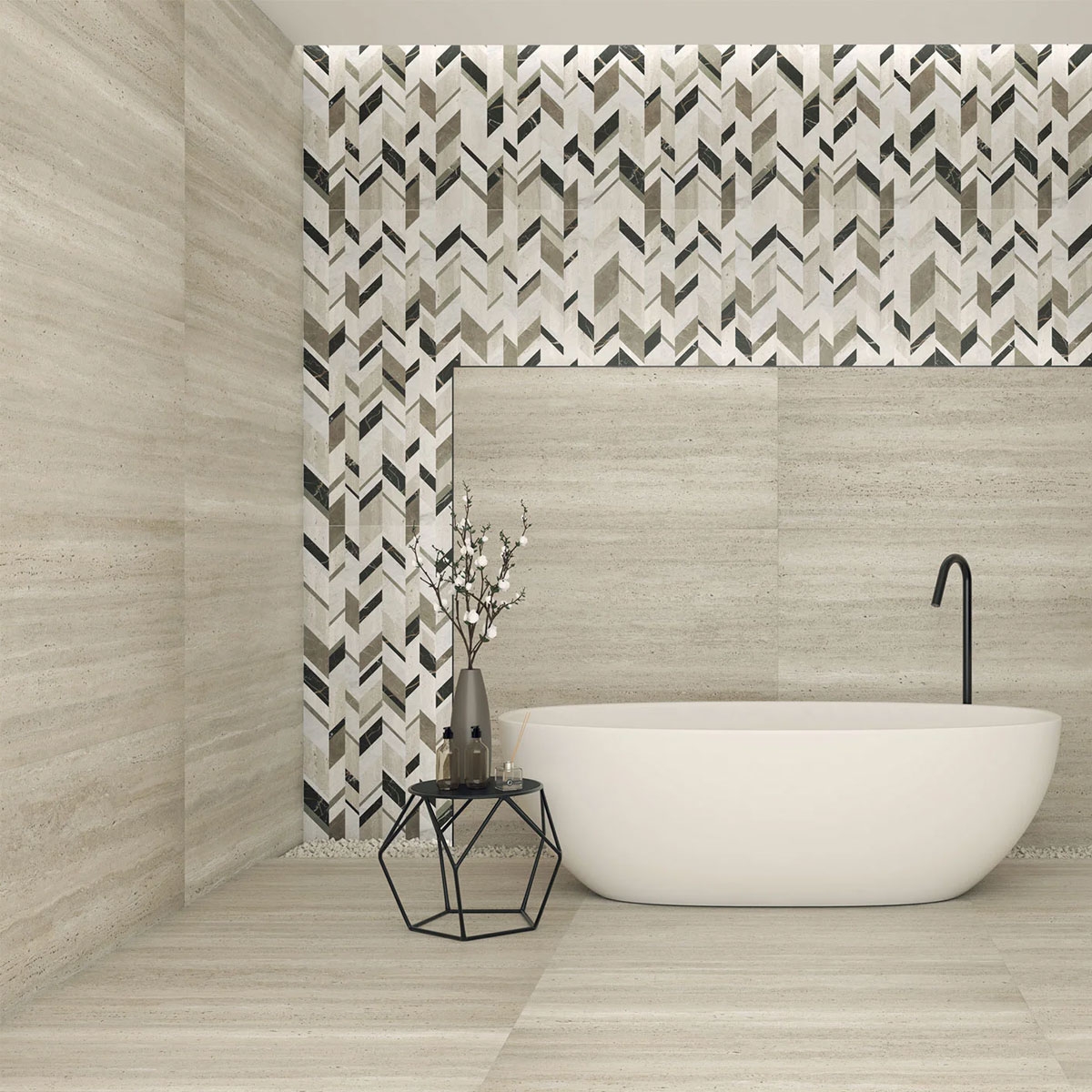 Baño con Revesimiento Cartago Decor Apolo 60x120