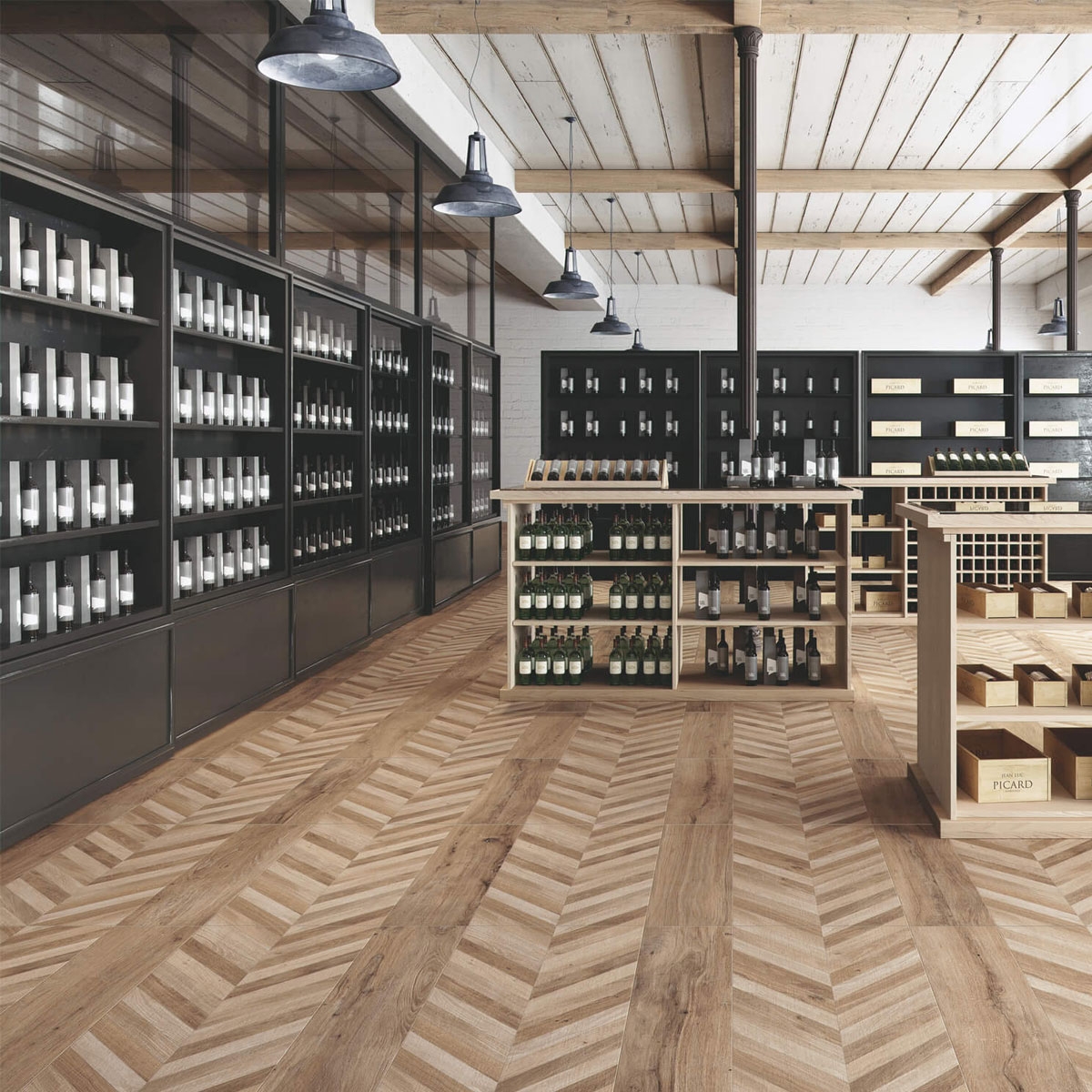 Intérieur avec Chevrons Automne Pavement 60x120