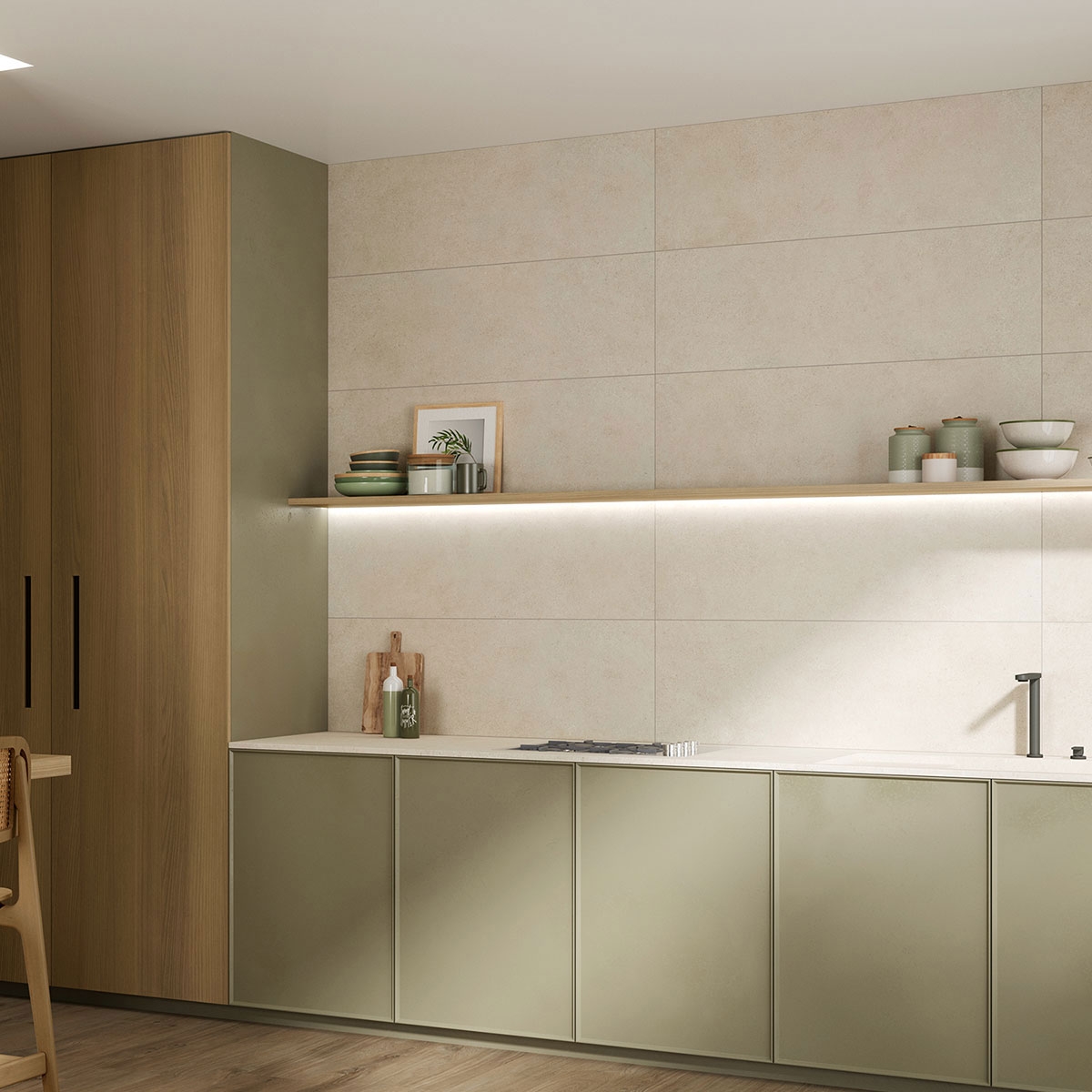 Q Boston Cuisine en sable avec revêtement 40x120