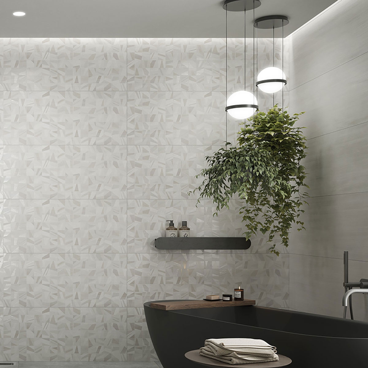 Baño con Revestimiento Q Biblos White 40x120