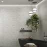Bathroom with Q Biblos White Coating 40x120