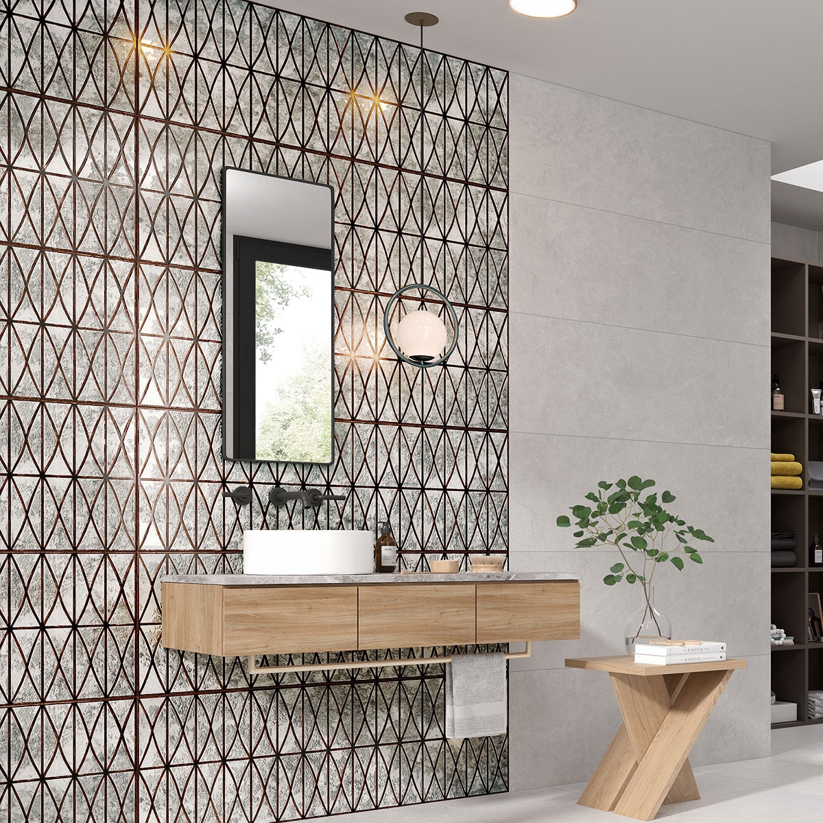 Q Terme Pearl Salle de bain avec revêtement 40x120