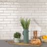 Cuisine avec revêtement Zellige White Matte 6.2x25 (Boîte 0.49m2)
