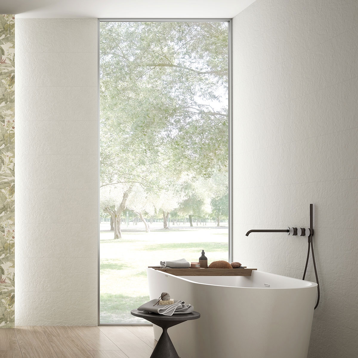 Baño con Revestimiento Q Tex White 31x98