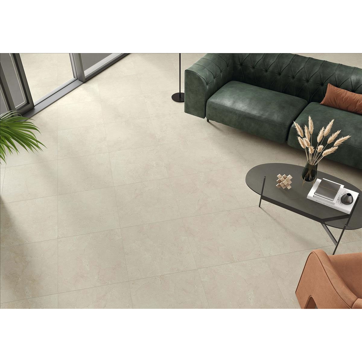 Chambre avec revêtement de sol Cantera Marfil Mat 45x45