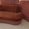 Interior com revestimento Yoko Bordo 6.2x12.5 (Box 0.59m2)