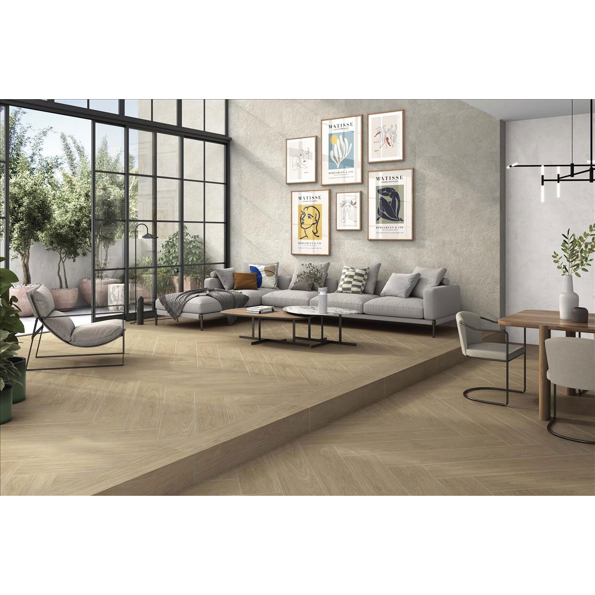 Interior with Lionel Haya 23x120 Pavement