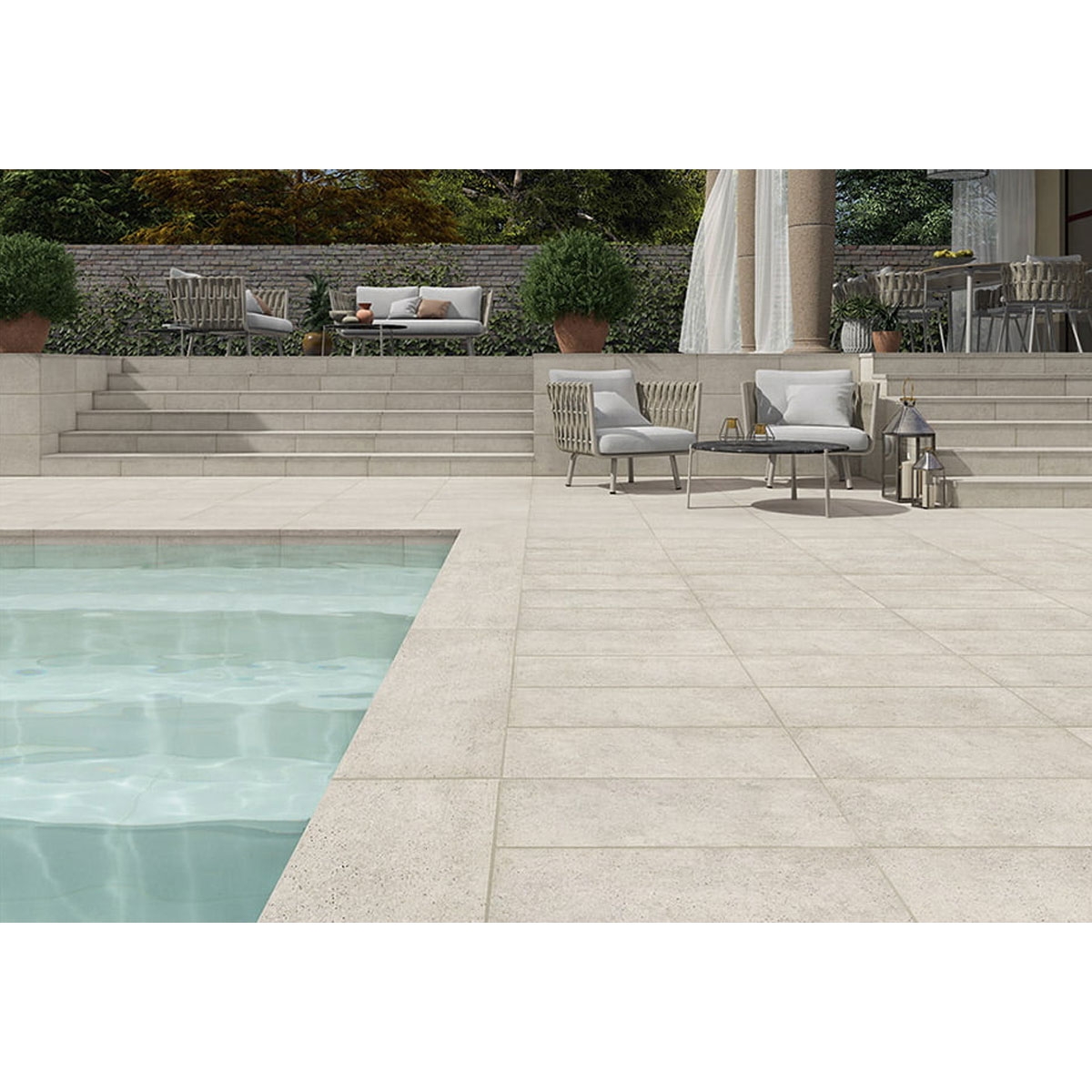 Exterior com Pavimento Antiderrapante Anima Luna 30x60