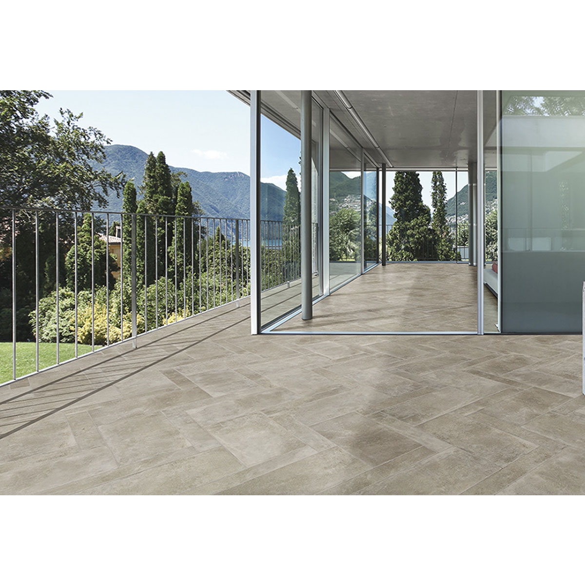 Exterior con Pavimento Monte Tortola Antideslizante 10x60