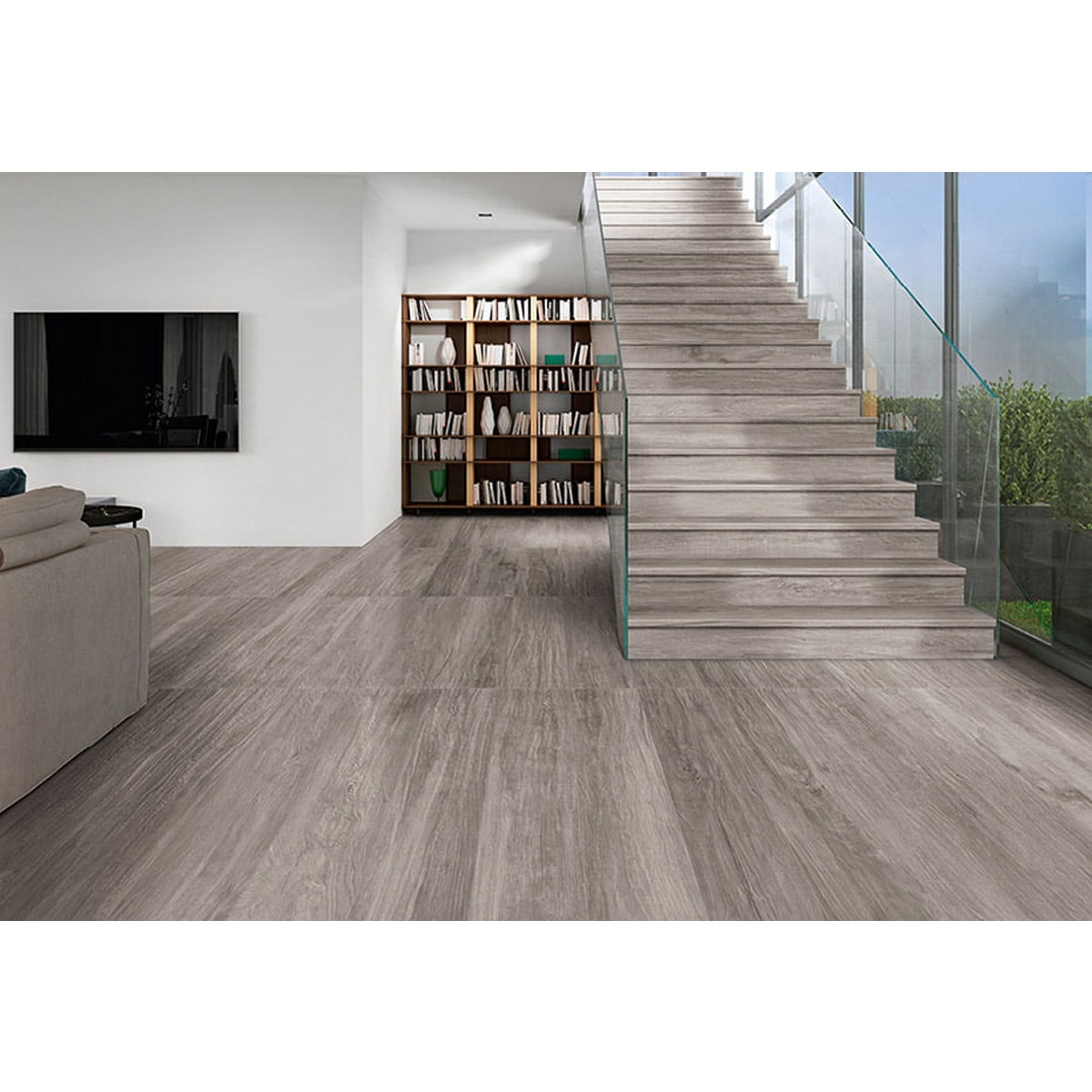 Intérieur avec chaussée 20x120 du parc Stanley