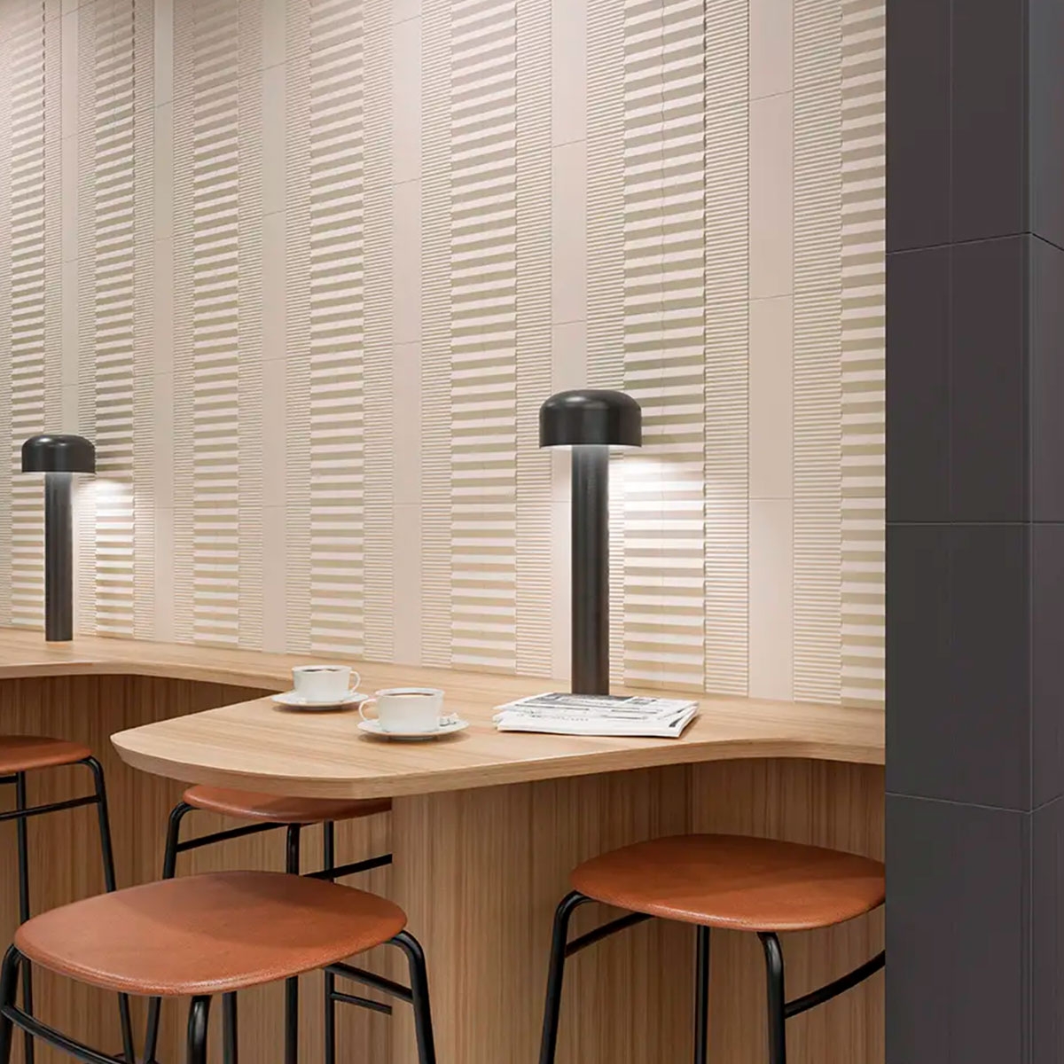 Interior com revestimento Twin Peaks TP UP Dove 7.5x30