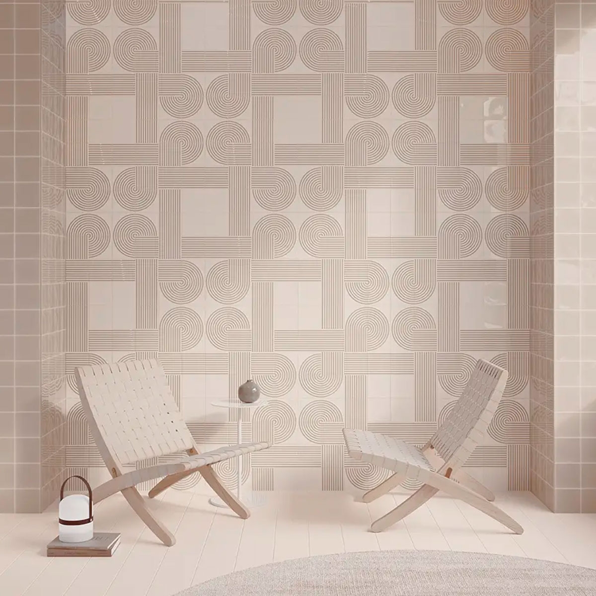 Interior con revestimiento Twister Er Vapor Greige 12,5x12,5 (Caja 0,55m2)