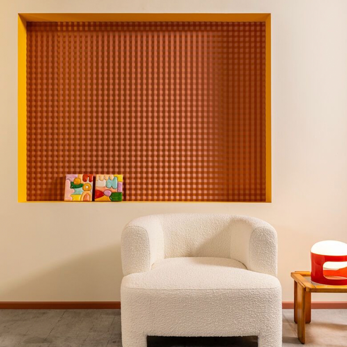 Interior com Painel de Parede W115 SLOPE 250x2000x23mm