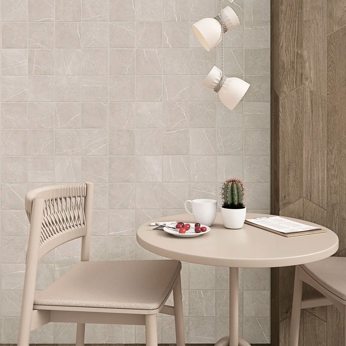 Innenraum mit Gea Linen 12x12 Beschichtung (Box 0,54m²)