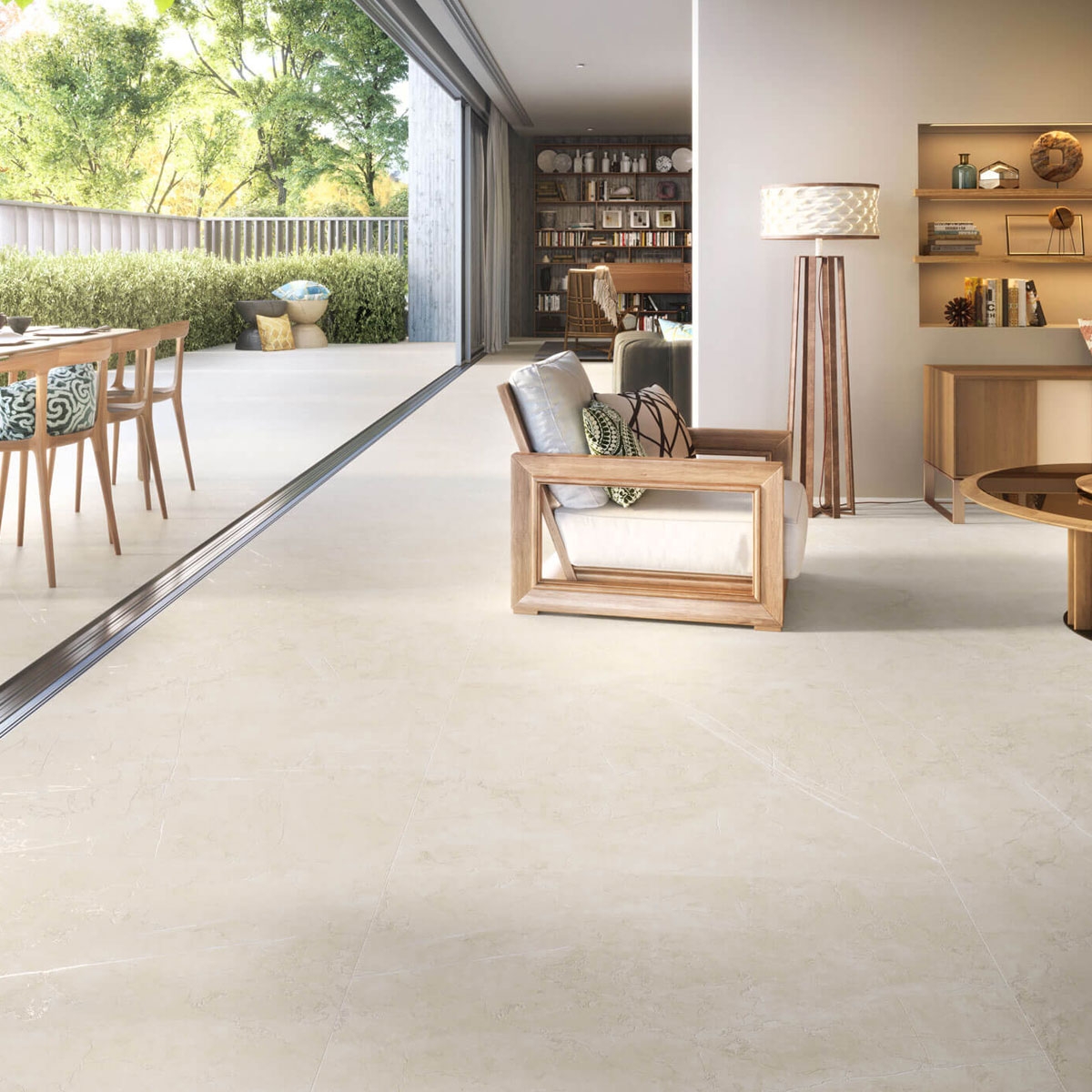 Interior with Lyon 1836 Cream flooring 100x100