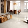 Sala com piso Lyon 1837 Creme 98x98 (Box 0.96m2)