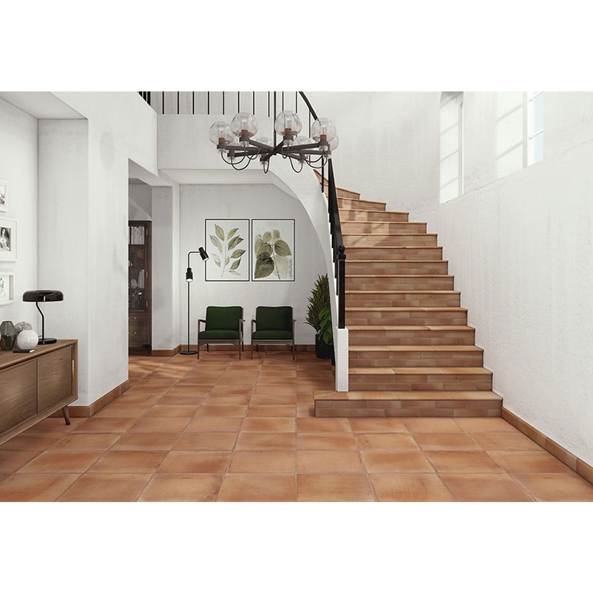 Interior with Antic Fire Pavement 45x45