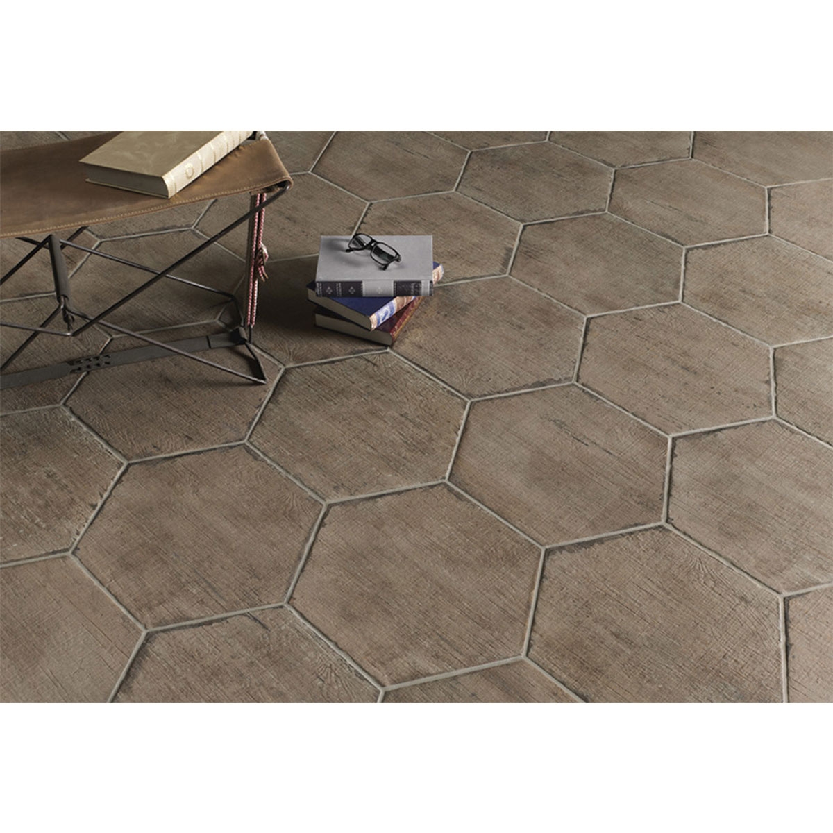 Interior with Retro Terra Hex Non-slip Pavement 36x41.5