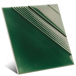 Foto de Valentino D'Autore Verde Craquelé 13x13 (Caja 0.48m2)