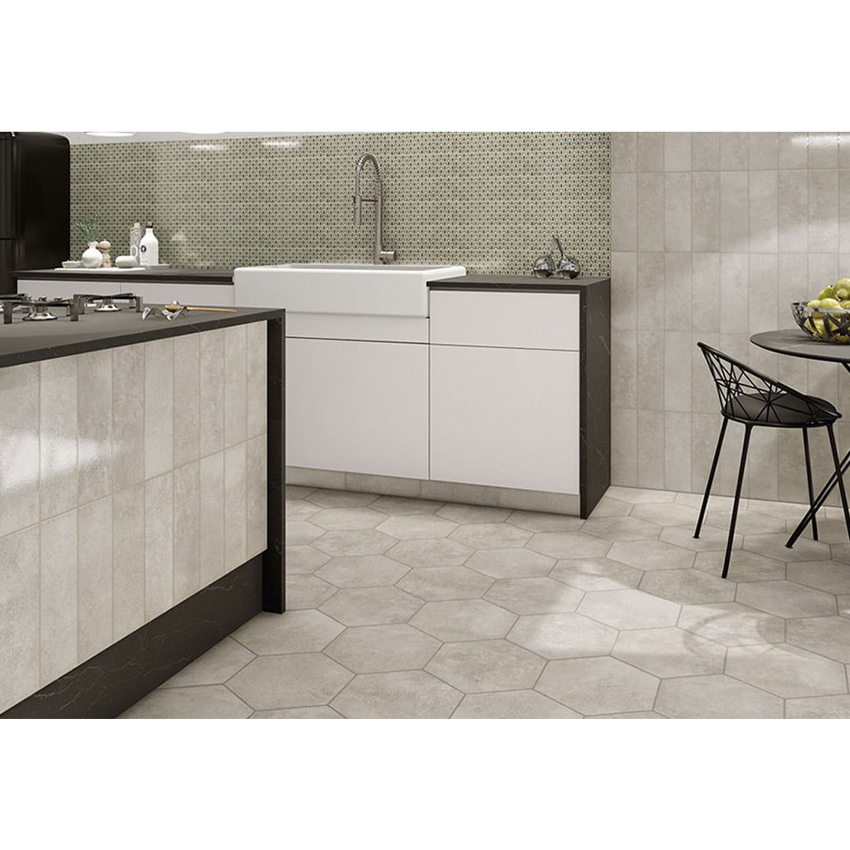 Tabarca Bruma Kitchen with Coating 11x33
