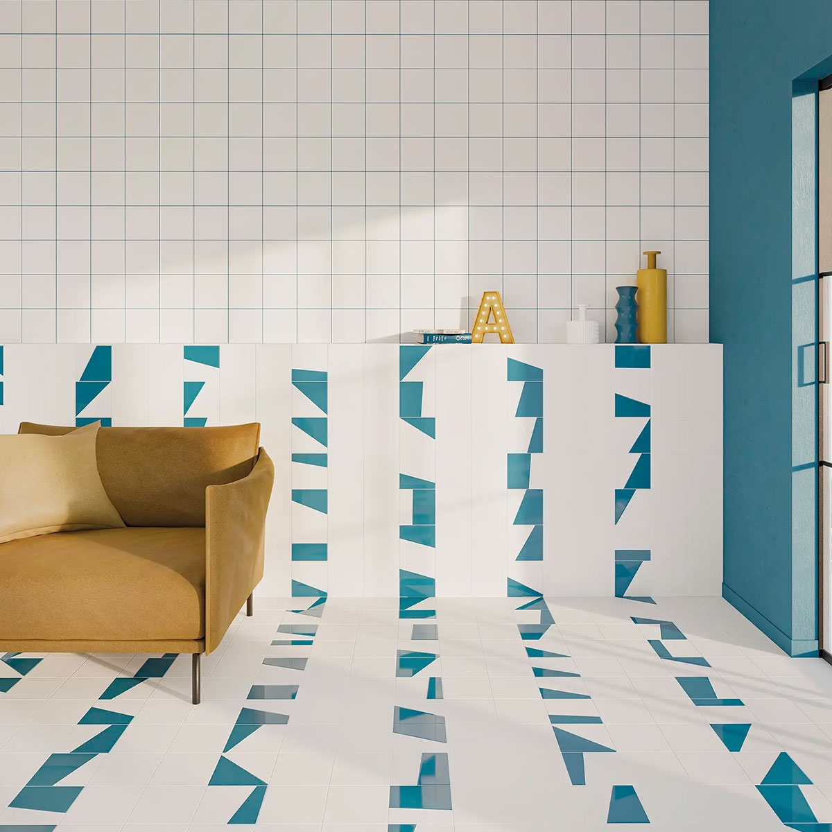 Interior with Duo Solo White coating 15x15 (Box 0.58m2)