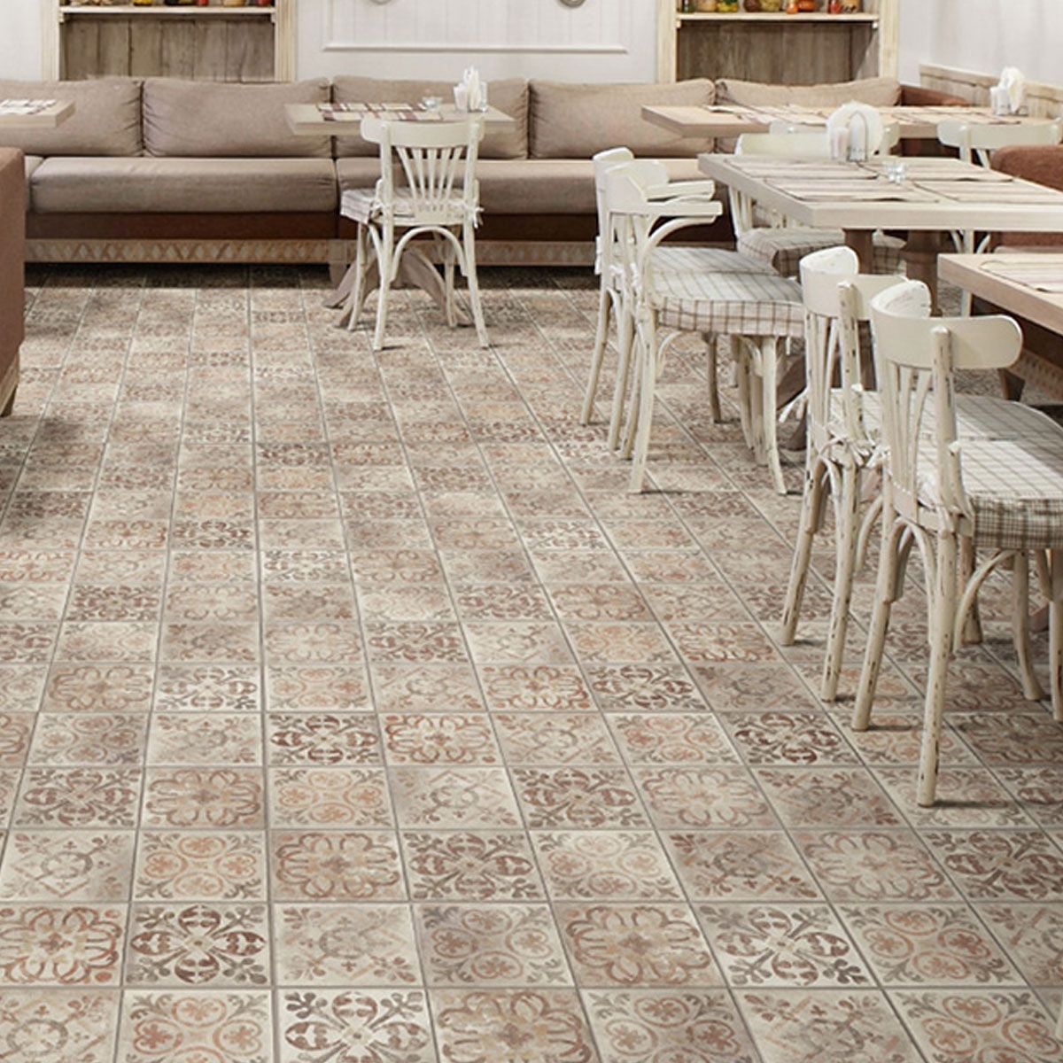 Interior with American Melrose Mix 22.5x22.5 flooring (Box 1.01m2)