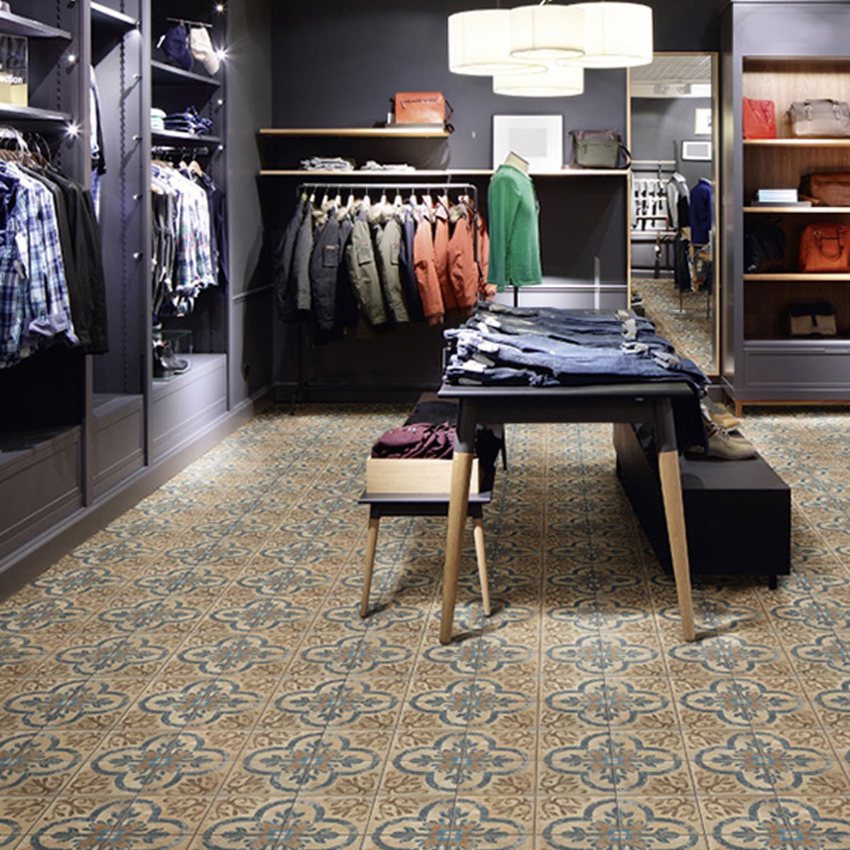 Interior com piso americano Newton 22,5x22,5 (Box 1.01m2)